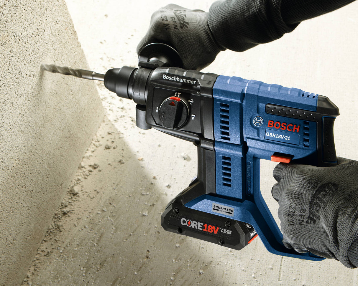 Bulldog 18-volt 8-Amp 3/4-in Sds-plus Variable Speed Cordless Rotary Hammer Drill (Bare Tool) GBH18V-21N