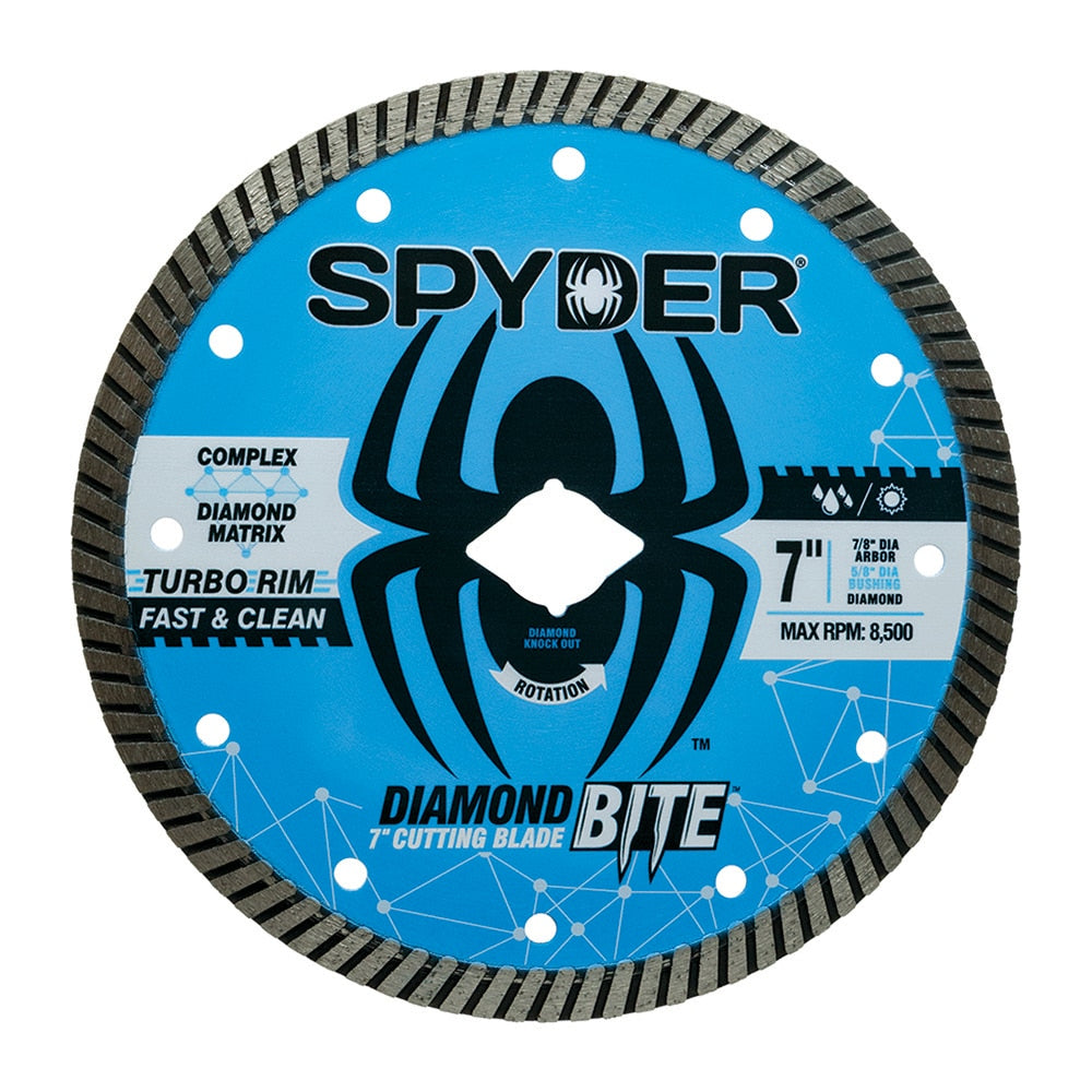 Diamond Bite 7-in Wet/Dry Turbo Rim Diamond Saw Blade 14117