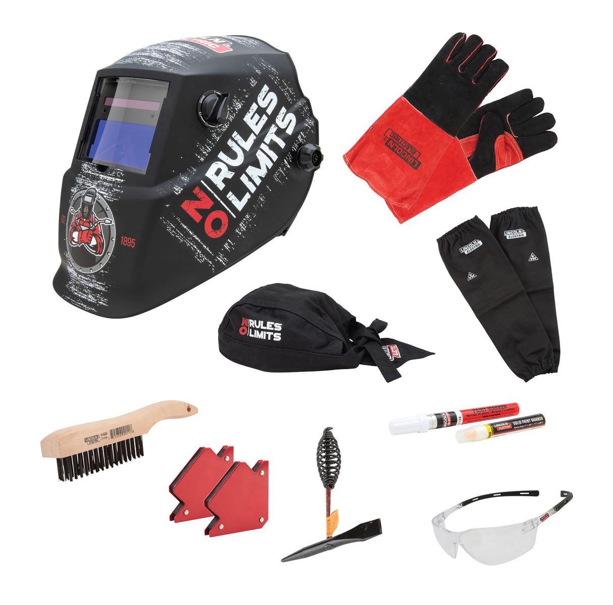 No Rules No Limits Welding Helmet Kit withAccessories K5431-1