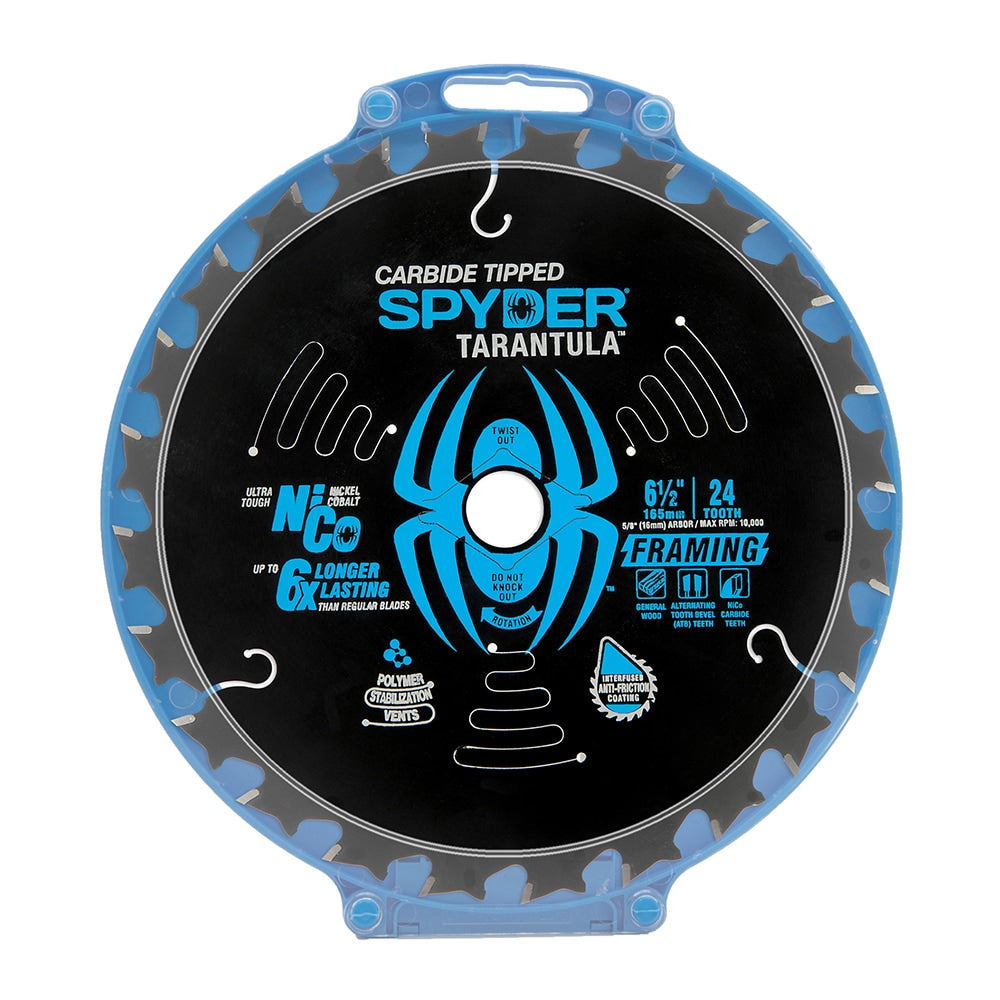 Framing 6-1/2-in 24-Tooth Rough Finish Tungsten Carbide-tipped Steel Circular Saw Blade 13004