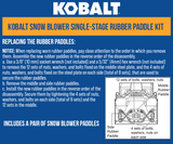 Snow blower Single-stage Rubber Paddle KSBRA 1040-03