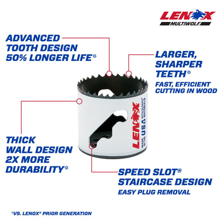 2-1/8-in Bi-metal Non-arbored Hole Saw LXAH1218