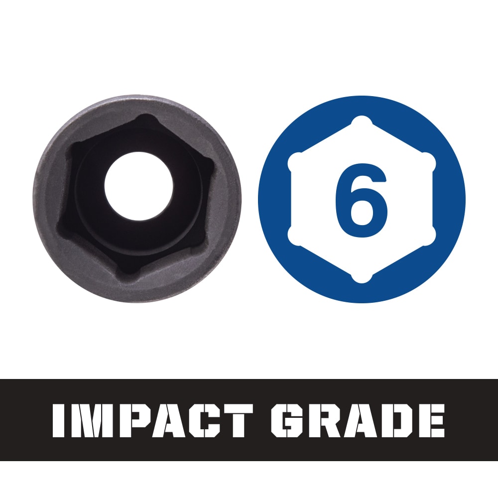 Metric 1/2-in Drive 22Mm 6-point Impact Socket 85384