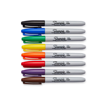 8-Pack Fine Point Assorted Colors Permanent Marker 30217PP