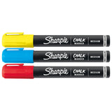 3-Pack Medium Tip Red, Yellow, and Blue Wet Erase Chalk Marker 2103015