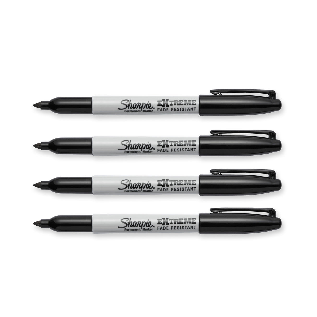 Extreme 4-Pack Fine Point Black Permanent Marker 1927436