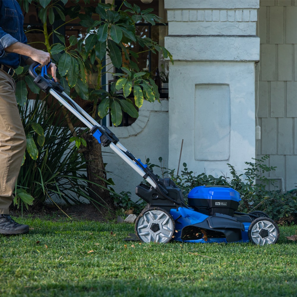 2x24 48-volt 20-in Cordless Self-propelled Lawn Mower 5 Ah (2-Batteries and Charger Included) KLMS 2524A-03