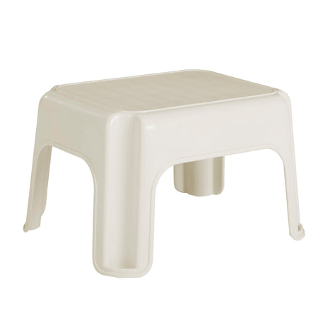 1-Step 300-lb Capacity Off-white Plastic Step Stool FG420087BISQU