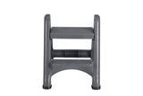 2-Step 300-lb Capacity Gray Plastic Foldable Step Stool FG420903CYLND