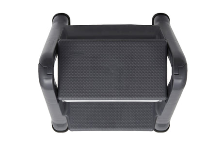 2-Step 300-lb Capacity Gray Plastic Foldable Step Stool FG420903CYLND