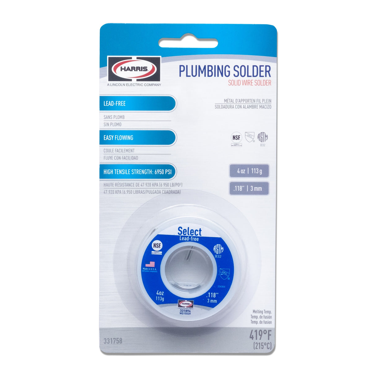 4-oz Lead-free Plumbing Solder 331758