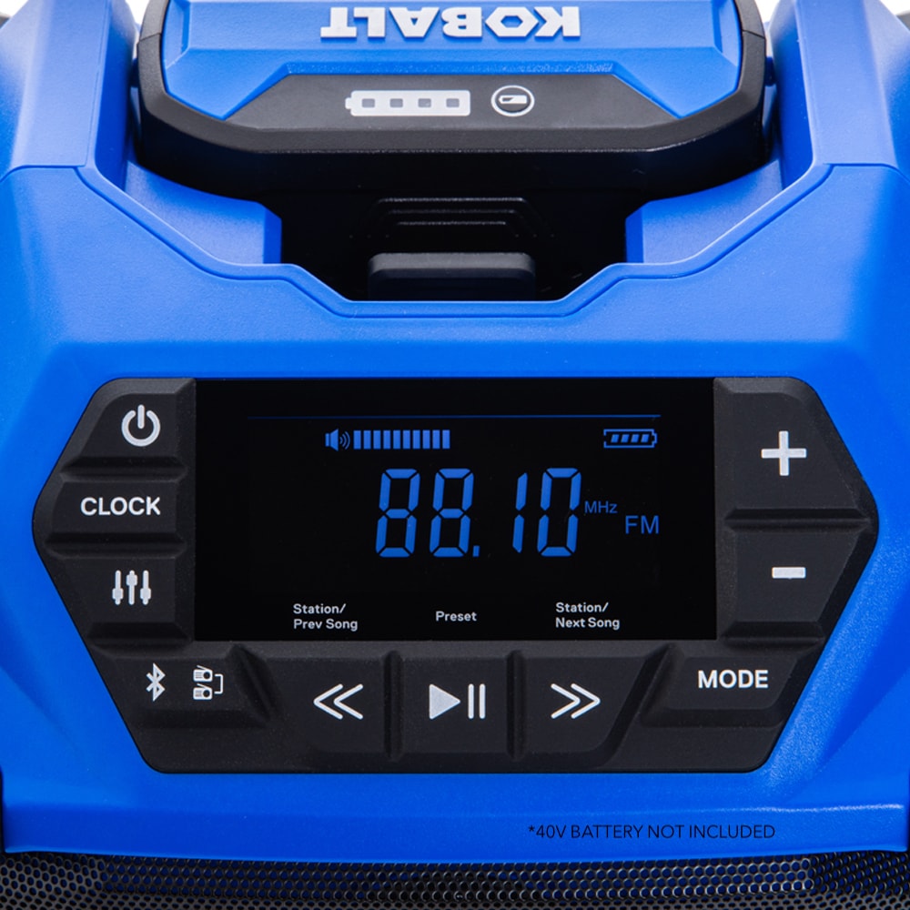 40-volt Water Resistant Cordless Bluetooth Compatibility Jobsite Radio KJR 1040-03