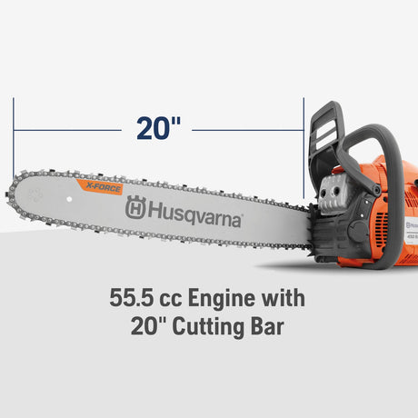 455 Rancher 55.5-cc 2-cycle 20-in Gas Chainsaw 970515740