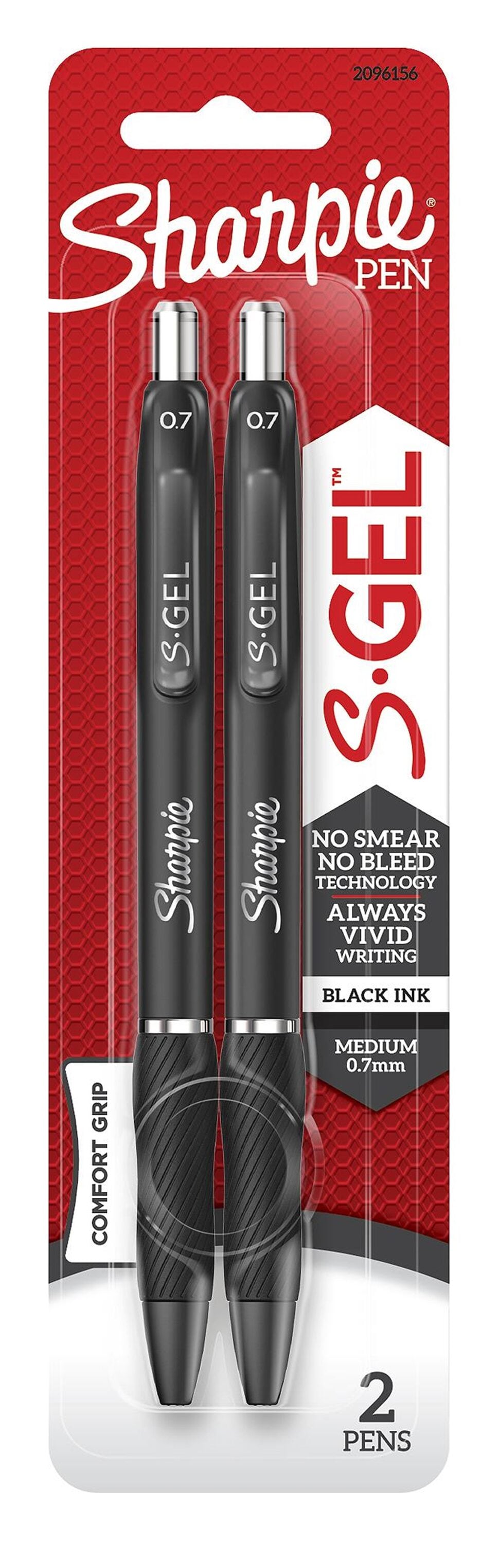 S-Gel 2-Pack 0.7-mm Black Gel Pen 2096156