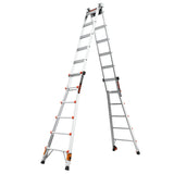 Leveler 2 M26 with Leg Levelers 25.1-ft Reach Type 1a- 300-lb Load Capacity Telescoping Multi-Position Ladder 16506T-803