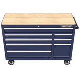 2000 Series 51.2-in L x 37.5-in H 8-Drawers Rolling Midnight Blue Wood Work Bench CMST98529BB