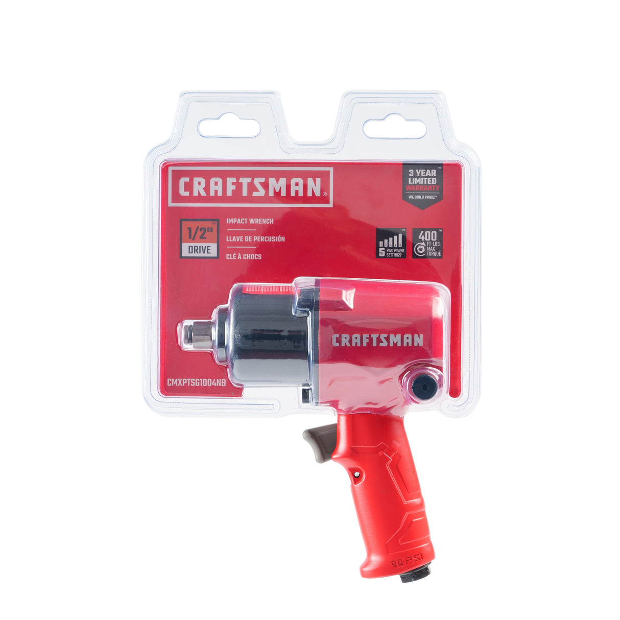 0.5-in 400-ft lb Air Impact Wrench CMXPTSG1004NB