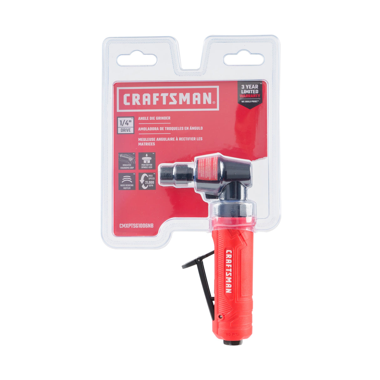 Craftsman 1/4-in Angle Die Grinder CMXPTSG1006NB