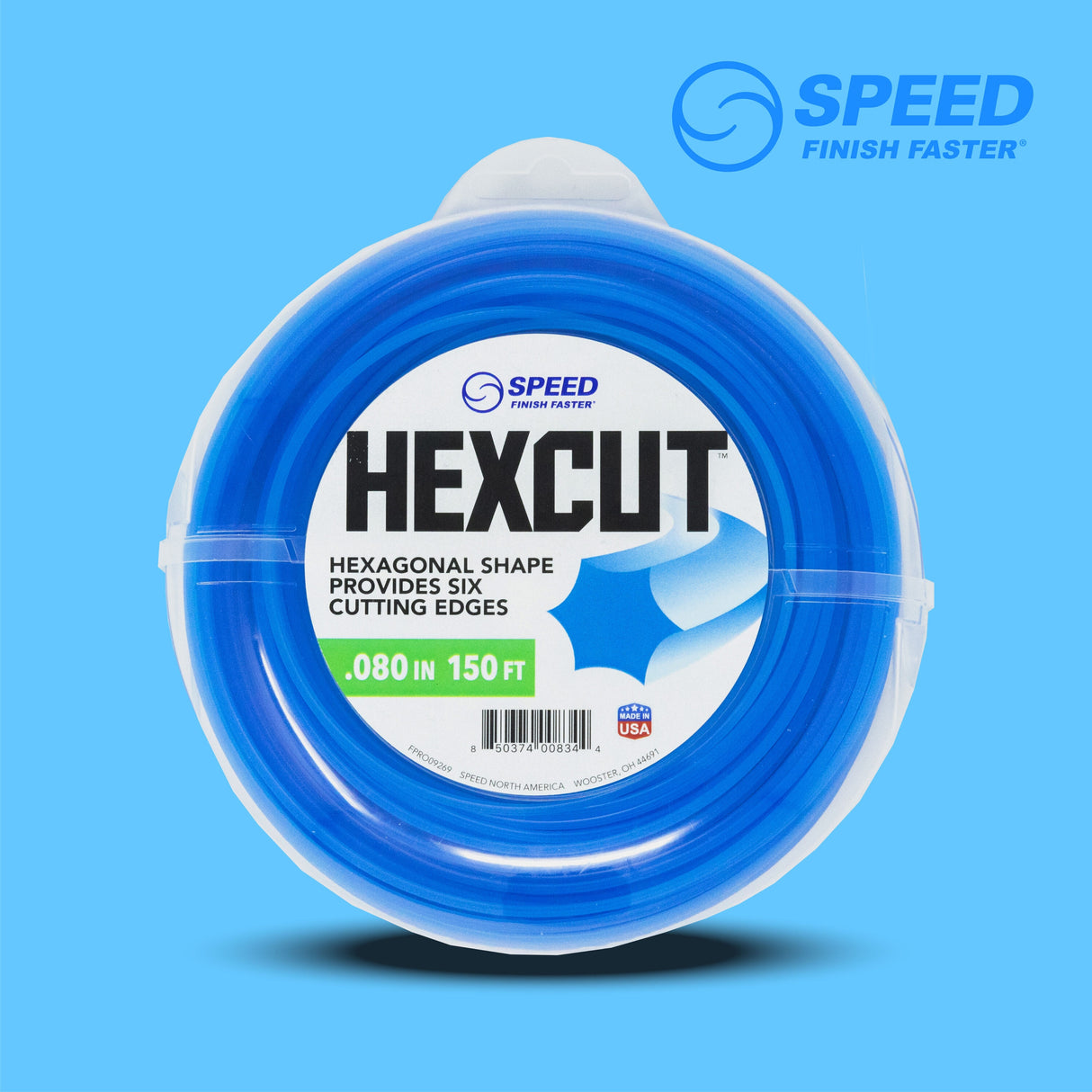 HexCut 0.080-in x 150-ft Spooled Trimmer Line FPRO09269