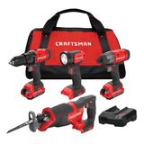 20V Max 4-Tool Power Tool Combo Kit with Soft Case (2-Batteries Included and Charger Included) CMCK400D2