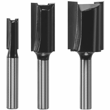 3-Piece Carbide-tipped Router Bit Set 91001