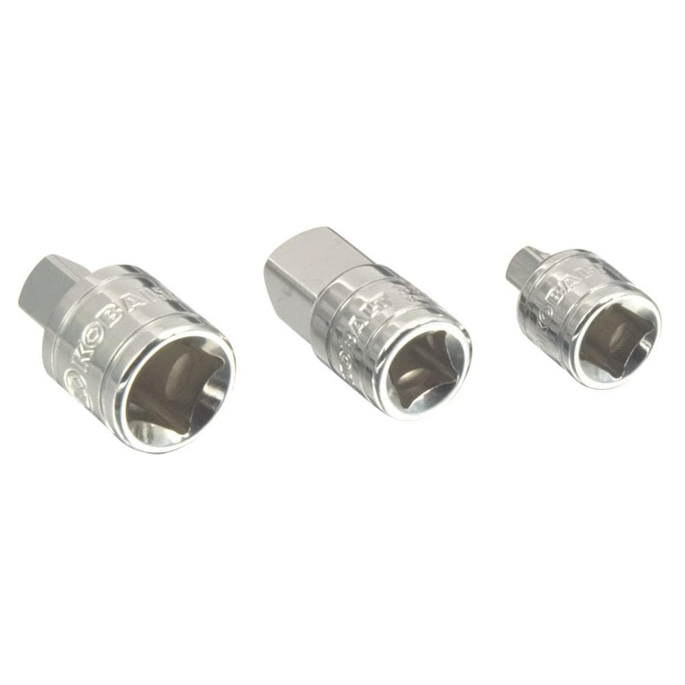 3-Piece 1/4-in; 3/8-in; 1/2-in to 1/4-in; 3/8-in; 1/2-in Standard Socket Adapter 85231