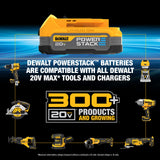 20V MAX POWERSTACK 2-Tool Combo Kit with 2 Batteries, Charger and Tool Bag DCK274E2