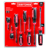 8-Piece Bi-material Handle Assorted Drive Screwdriver Set CMHT65075N