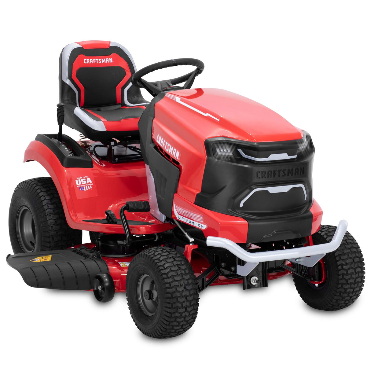 TURNTIGHT 42-in 56-volt Lithium Ion Electric Riding Lawn Mower with(1) 60 Ah Battery (Charger Included) CMCRM233303