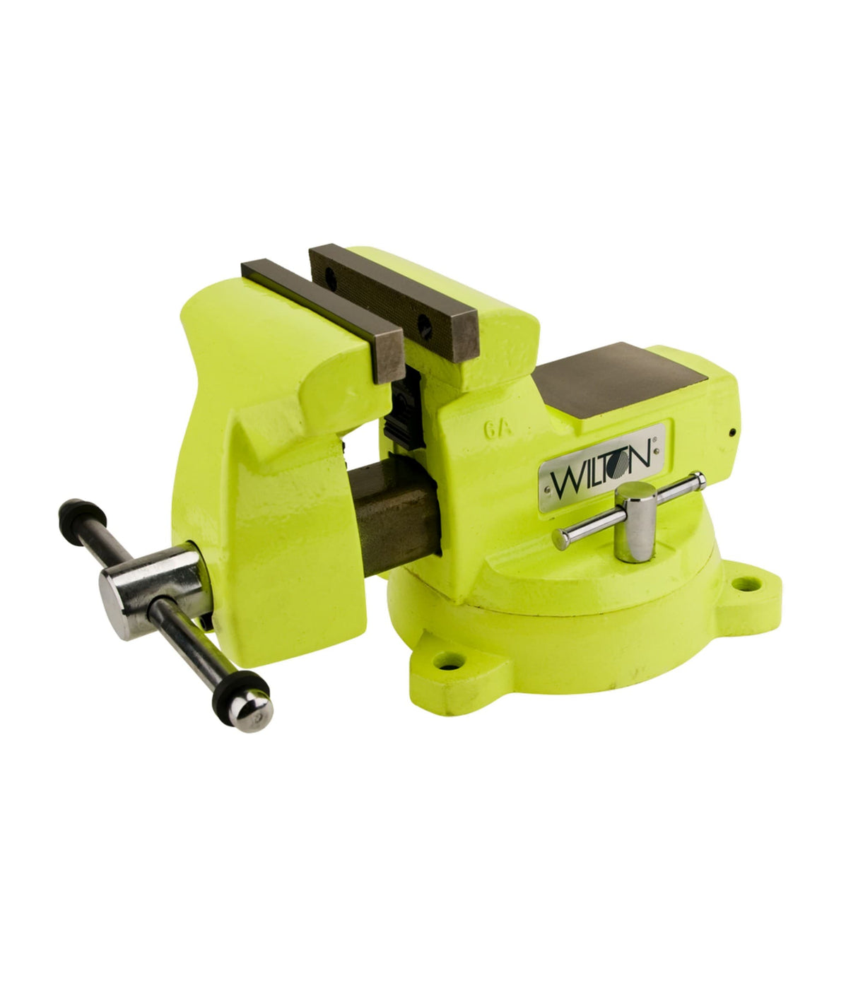 6-in Bench Vise, 5-3/4-in Jaw Opening, 4-in Throat Depth, Green Color, OSHA Compliant 63188