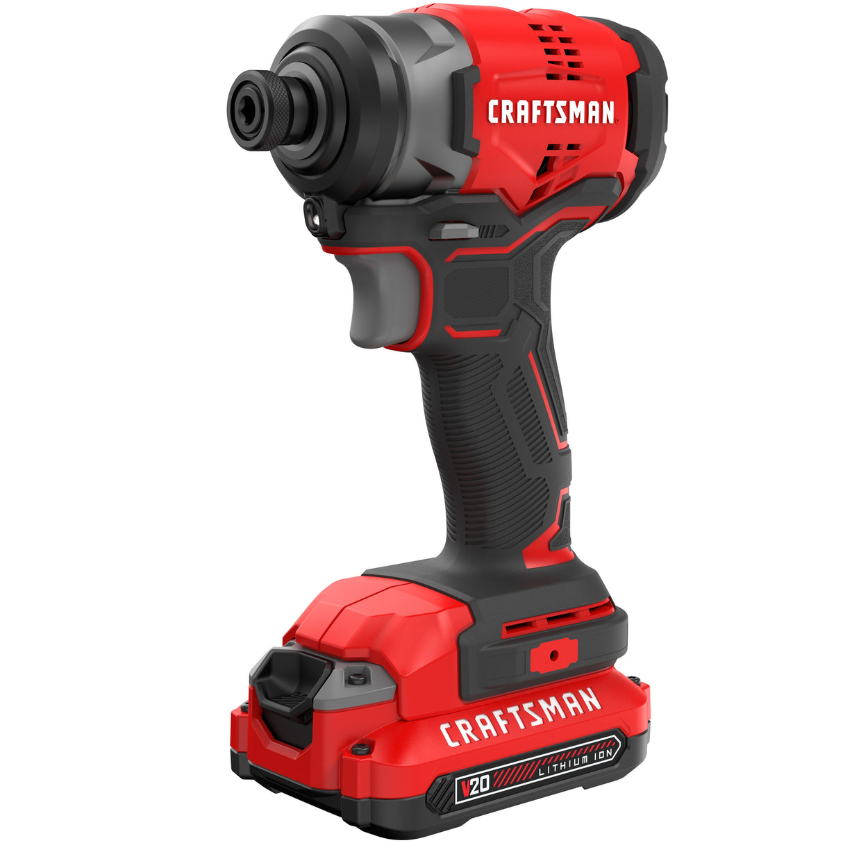 20V Max Brushless Cordless Impact Driver (1-Battery Included, Charger Included and Soft Bag included) CMCF810C1