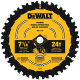 7-1/4-in 24-Tooth Rough Finish Tungsten Carbide-tipped Steel Circular Saw Blade (3-Pack) DEW-DWA1714243L