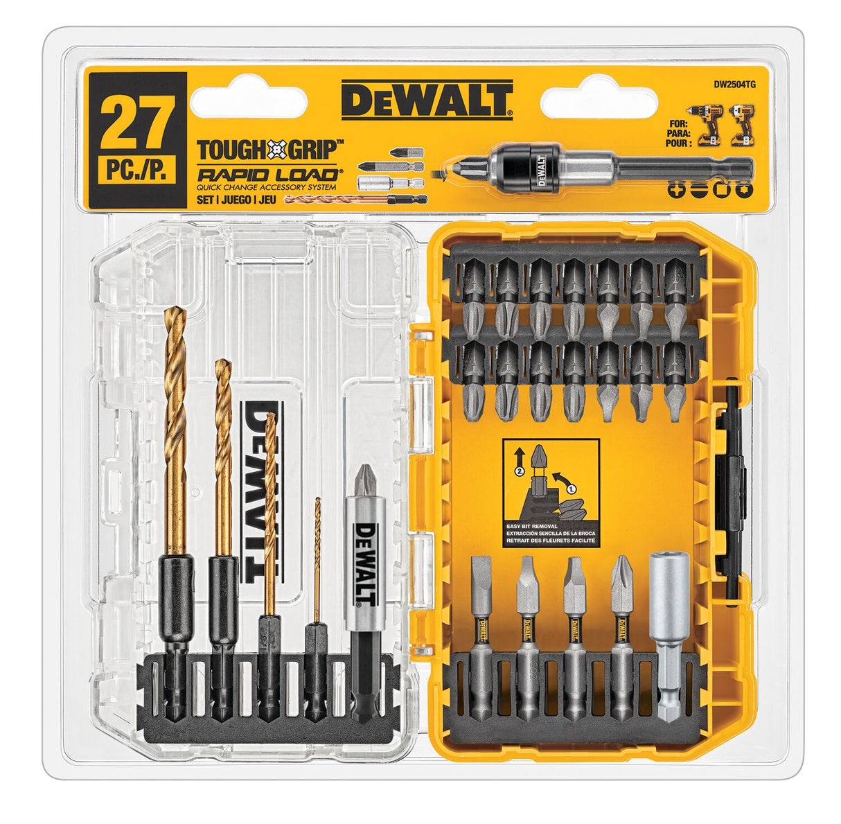 Tough Grip Screwdriver Bit Set (27-Piece) DW2504TG