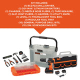 29-Piece Household Tool Set with Hard Case BCKSB29C1