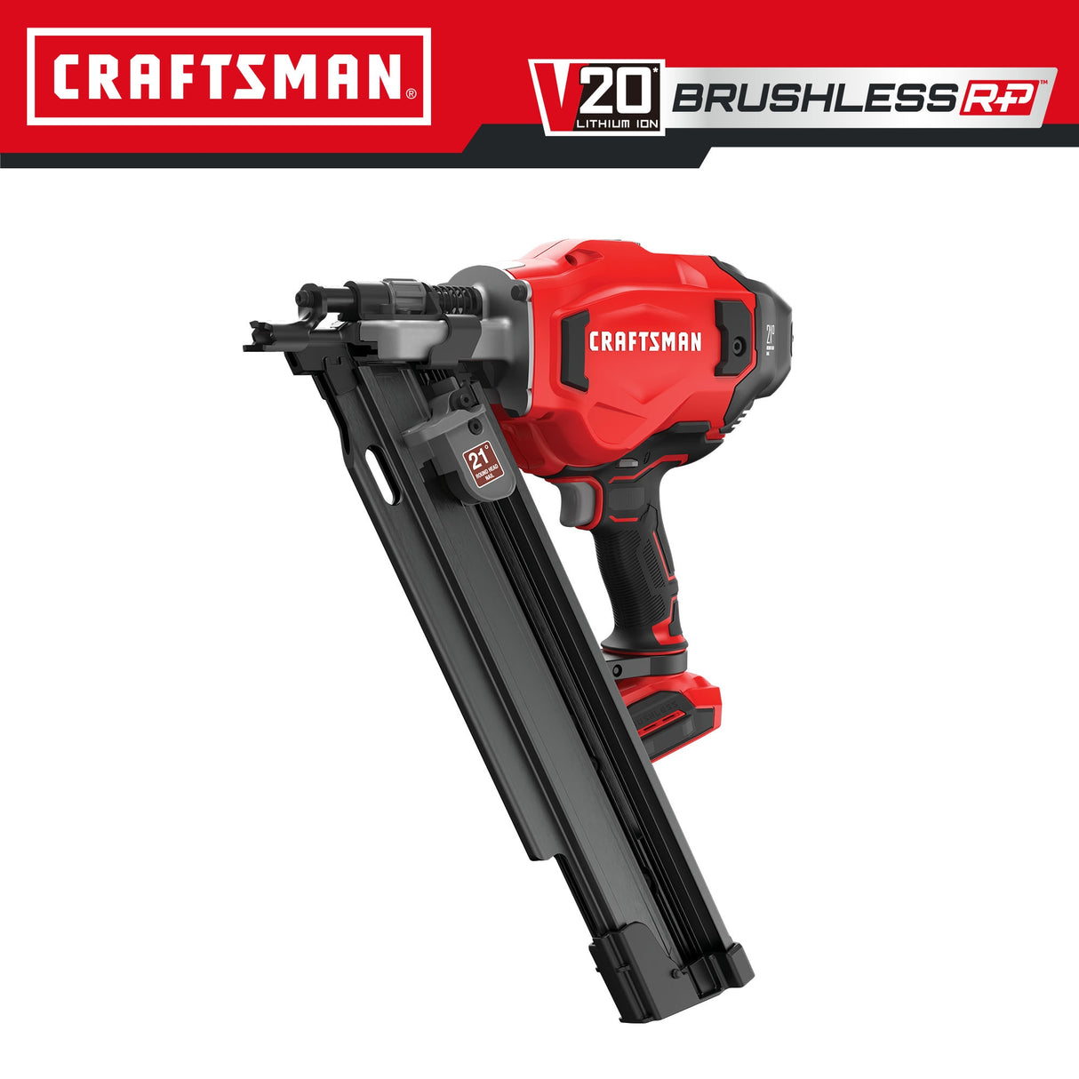 V20 Brushless RP 3.25-in 21-Degree Cordless Framing Nailer (Bare Tool Only) CMCN621PLB