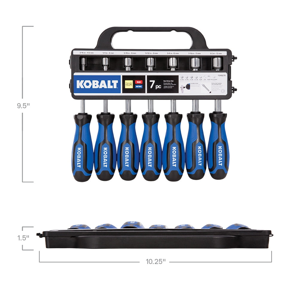 7-Piece SAE and Metric Combination Spline Nut Driver Set 87050