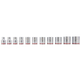 3/8-in Drive Standard (SAE) Shallow Socket Set (11-Pieces) 85209