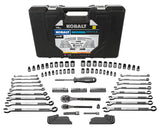 Universal 115-Piece Standard (SAE) and Metric Matte Mechanics Tool Set with Hard Case 87219