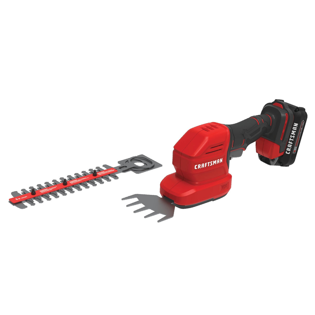 20V Max 8-in Battery Hedge Trimmer 1.5 Ah (Battery and Charger Included) CMCSS800C1