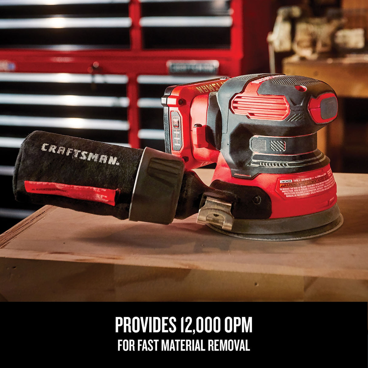 20V Cordless Variable Random Orbital Sander with Dust Management (Bare Tool) CMCW220B