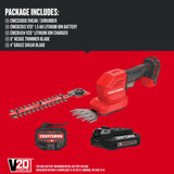 20V Max 8-in Battery Hedge Trimmer 1.5 Ah (Battery and Charger Included) CMCSS800C1