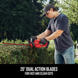 20V Max 20-in Battery Hedge Trimmer 1.5 Ah (Battery and Charger Included) CMCHT810C1