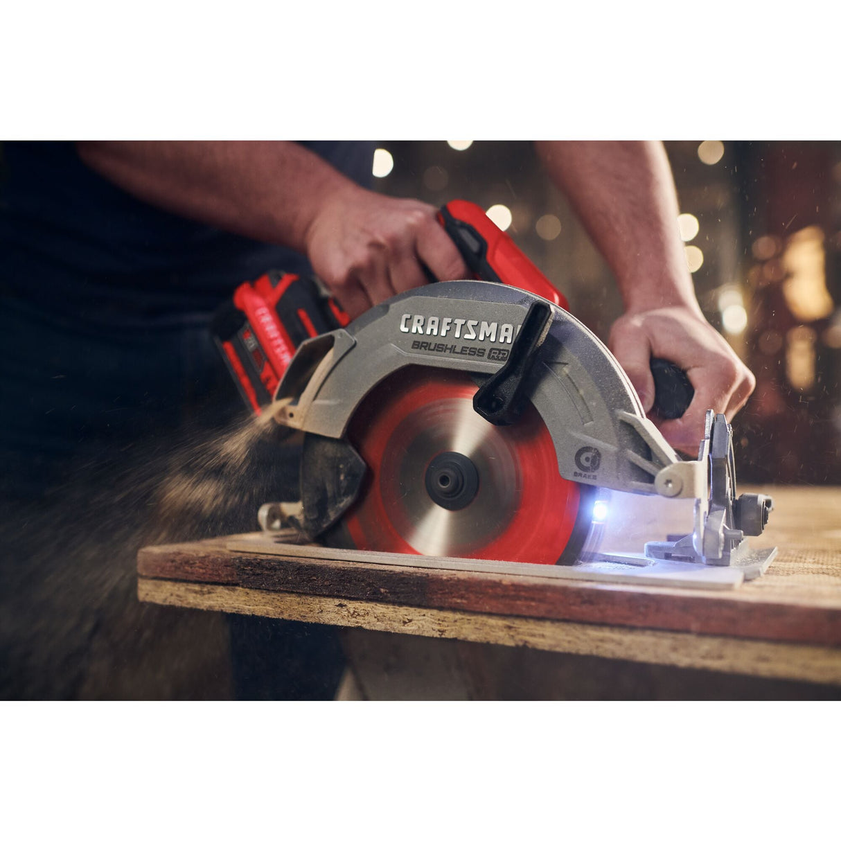 V20 RP 20-volt Max 7-1/4-in Brushless Cordless Circular Saw (Bare Tool) CMCS551BLW