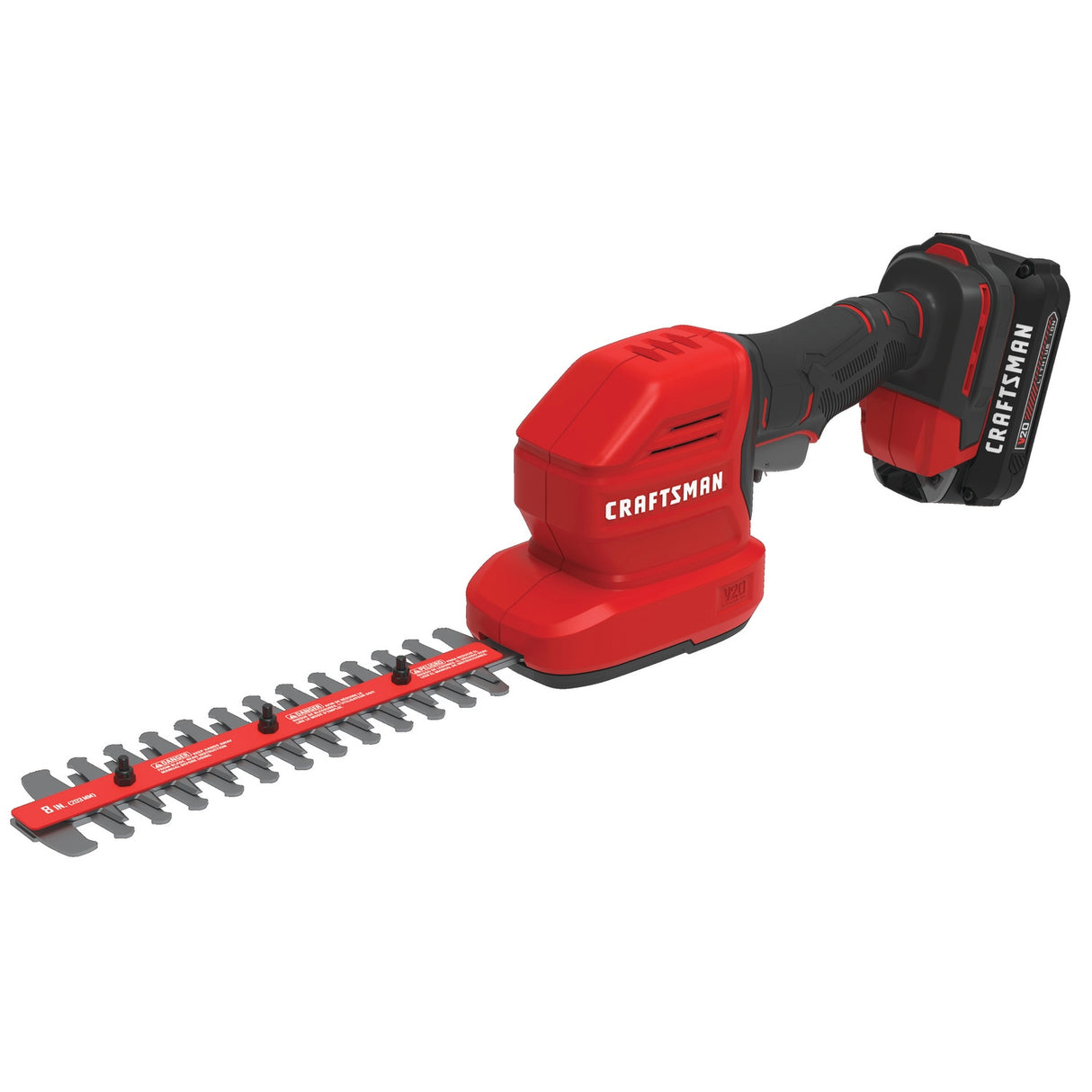 20V Max 8-in Battery Hedge Trimmer 1.5 Ah (Battery and Charger Included) CMCSS800C1