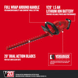 20V Max 20-in Battery Hedge Trimmer 1.5 Ah (Battery and Charger Included) CMCHT810C1