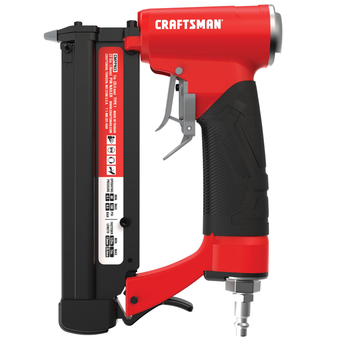 1-in 23-Gauge Pneumatic Pin Nailer CMPPN23