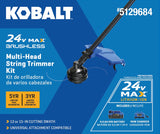 24-volt 15-in Split Shaft Attachment Capable Battery String Trimmer 4 Ah (Battery and Charger Included) KMS 1024A-03