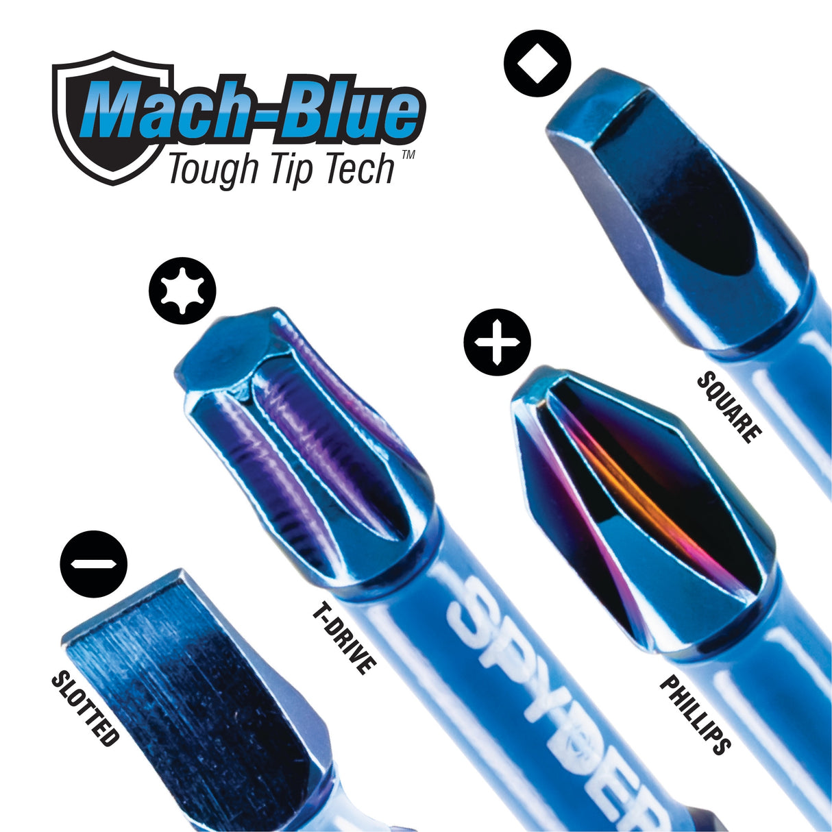 Mach-Blue T30 1/4-in x 2-in Torx Impact Driver Bit (2-Piece) 19055