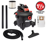 6-Gallon 3.5-HP Corded Wet/Dry Shop Vacuum with Accessories Included 5760611