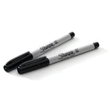 2-Pack Ultra Fine Point Black Permanent Marker 37161PP